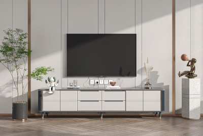 现代电视柜3D模型下载